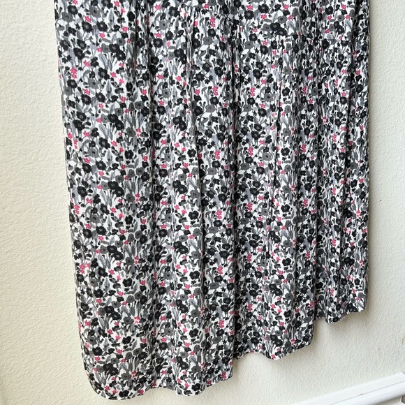 Zadig & Voltaire Black Pink Floral Ringo Print Dress Small Eve Sz S - Picture 9 of 13